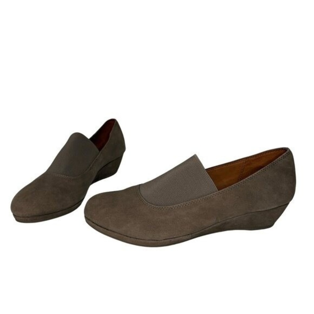 Gentle Souls by Kenneth Cole Women Nova Demi-Wedge Work Shoe Size 8 Brown Office